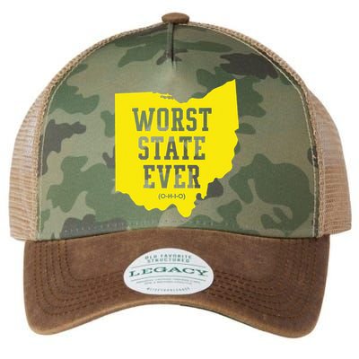 Worst State Ever Ohio Legacy Tie Dye Trucker Hat