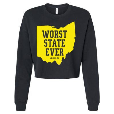 Worst State Ever Ohio Cropped Pullover Crew