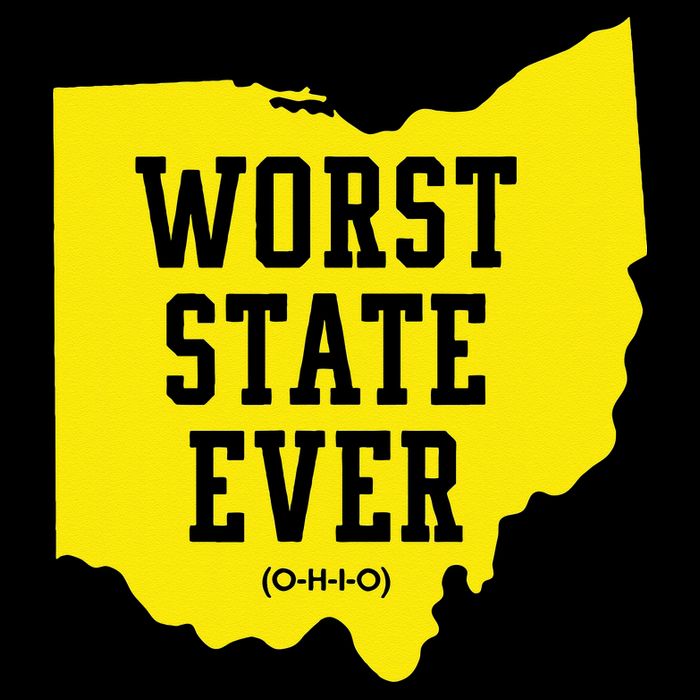 Worst State Ever Ohio Short Acrylic Beanie