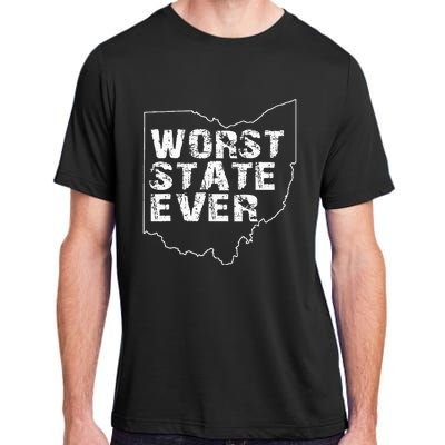 Worst State Ever Ohio Adult ChromaSoft Performance T-Shirt