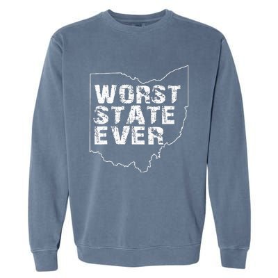 Worst State Ever Ohio Garment-Dyed Sweatshirt