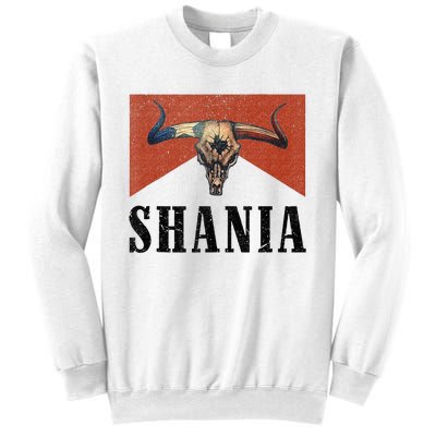 Western Shania First Name Punchy Cowboy Cowgirl Rodeo Style Sweatshirt