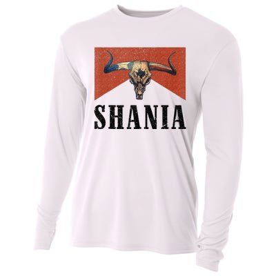 Western Shania First Name Punchy Cowboy Cowgirl Rodeo Style Cooling Performance Long Sleeve Crew