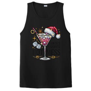 Women Santas Favorite Hot Mess Funny Margarita Gift PosiCharge Competitor Tank