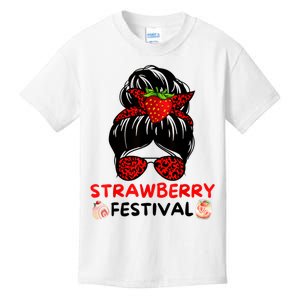 Womens Strawberry Festival Fruit Lover Mom Cute Kids T-Shirt