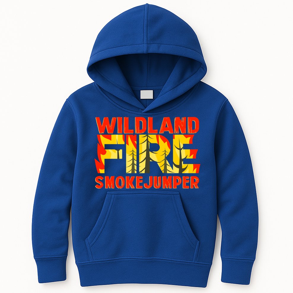 Wildland Smokejumper Fire Rescue Departt Firefighters Meaningful Gift Kids Hoodie