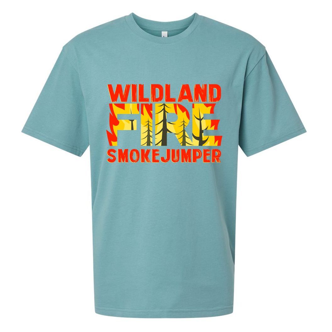Wildland Smokejumper Fire Rescue Departt Firefighters Meaningful Gift Sueded Cloud Jersey T-Shirt