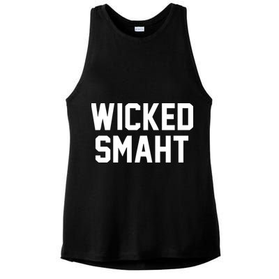 Wicked Smaht Funny Ladies PosiCharge Tri-Blend Wicking Tank