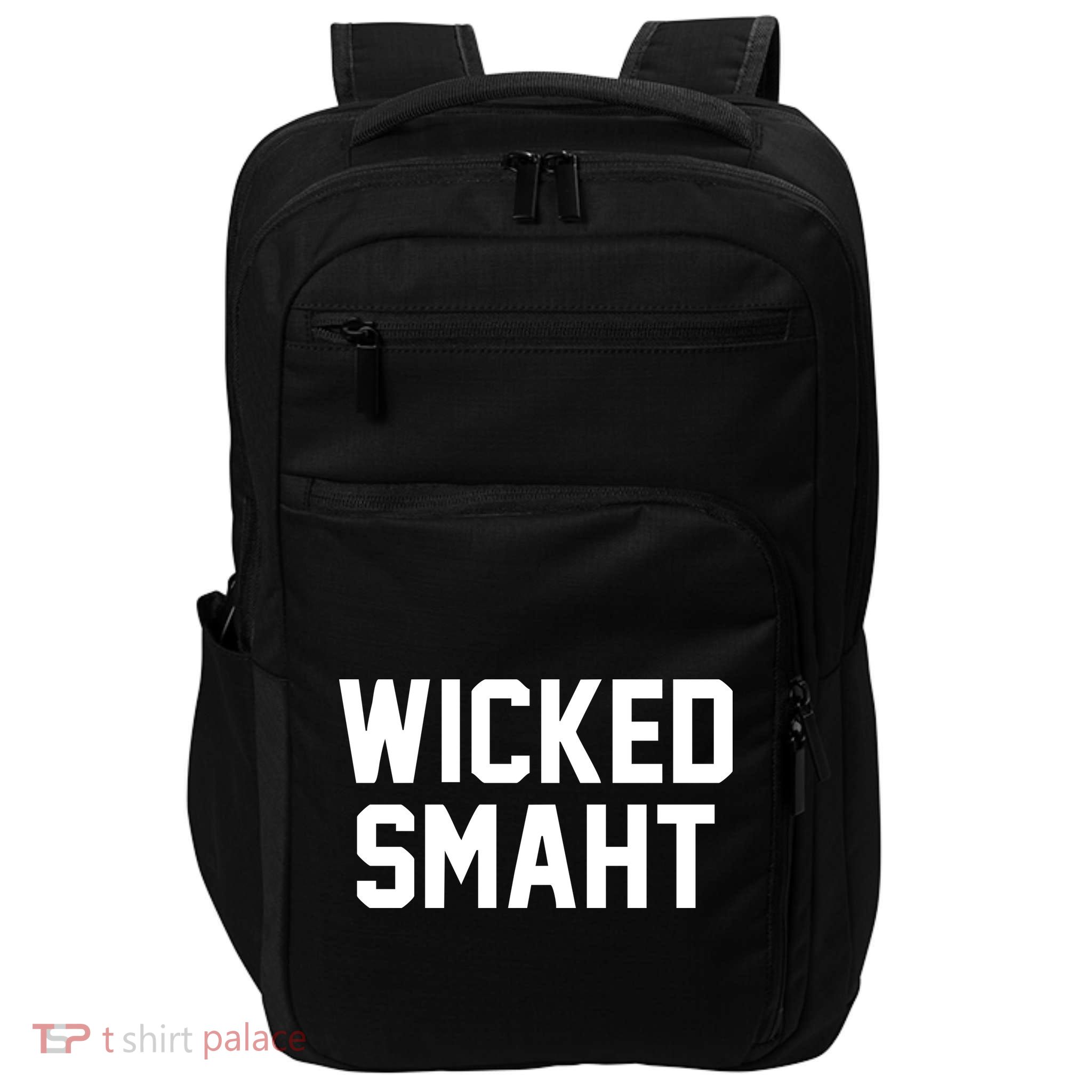 Wicked Smaht Funny Impact Tech Backpack