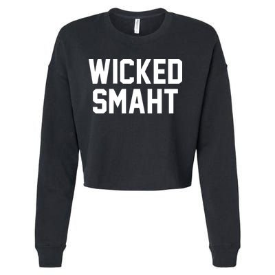 Wicked Smaht Funny Cropped Pullover Crew
