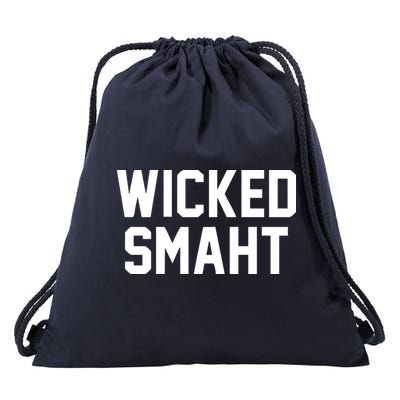 Wicked Smaht Funny Drawstring Bag