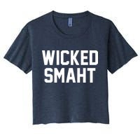 Wicked Smaht Funny Women's Crop Top Tee