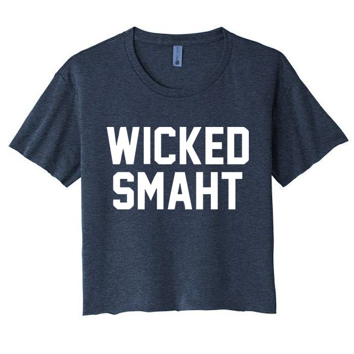 Wicked Smaht Funny Women's Crop Top Tee