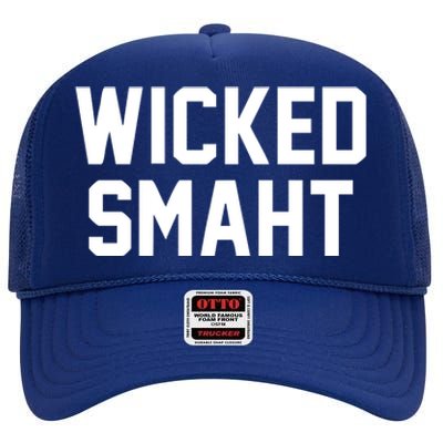 Wicked Smaht Funny High Crown Mesh Back Trucker Hat