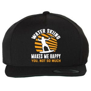 Water Skiing Funny Gift Sarcastic Water Skier Water Ski Lover Meaningful Gift Wool Snapback Cap