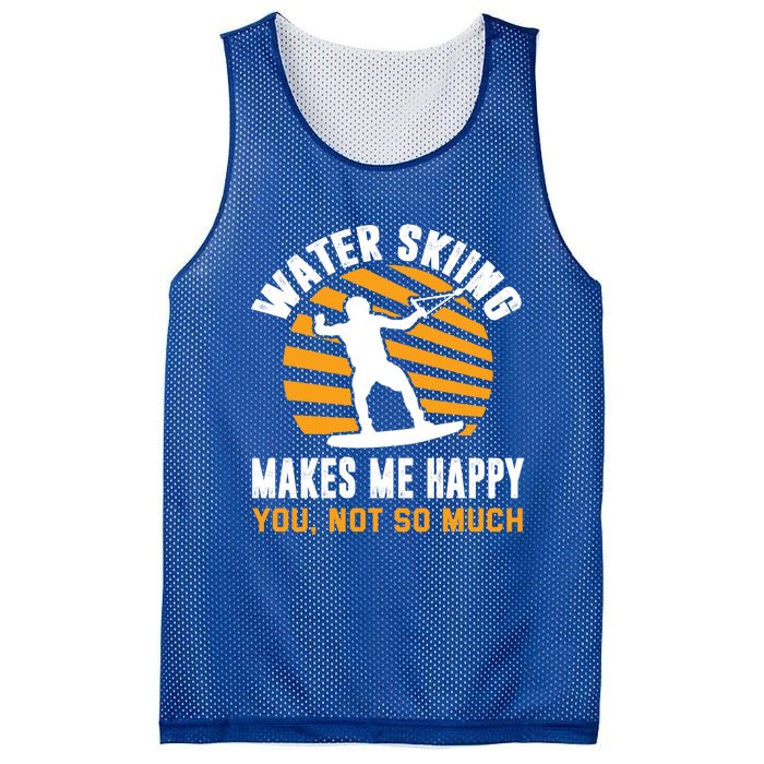 Water Skiing Funny Gift Sarcastic Water Skier Water Ski Lover Meaningful Gift Mesh Reversible Basketball Jersey Tank