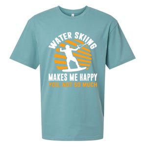 Water Skiing Funny Gift Sarcastic Water Skier Water Ski Lover Meaningful Gift Sueded Cloud Jersey T-Shirt