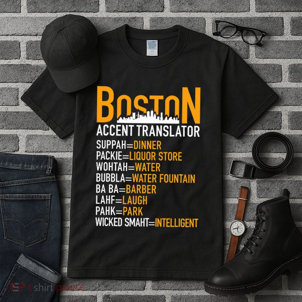 Wicke Smaht Funny Boston Accent Translator Tall T-Shirt
