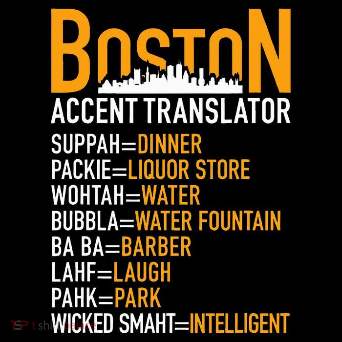 Wicke Smaht Funny Boston Accent Translator Tall T-Shirt