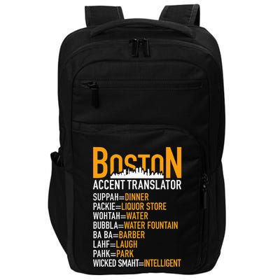 Wicke Smaht Funny Boston Accent Translator Impact Tech Backpack