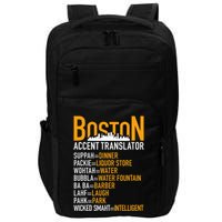 Wicke Smaht Funny Boston Accent Translator Impact Tech Backpack