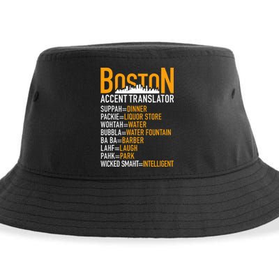 Wicke Smaht Funny Boston Accent Translator Sustainable Bucket Hat