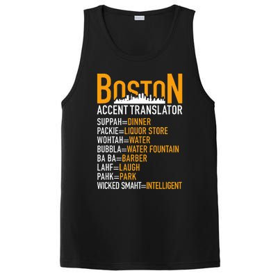 Wicke Smaht Funny Boston Accent Translator PosiCharge Competitor Tank