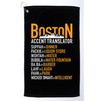 Wicke Smaht Funny Boston Accent Translator Golf Towel