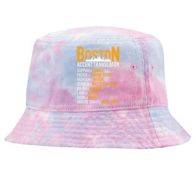 Wicke Smaht Funny Boston Accent Translator Tie-Dyed Bucket Hat