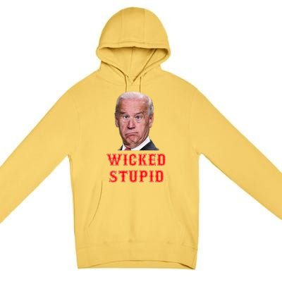 Wicked Stupid Funny Joe Biden Boston Premium Pullover Hoodie