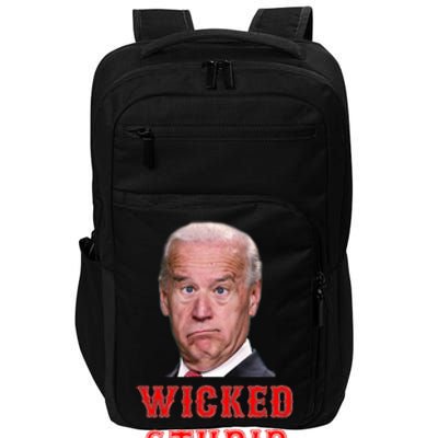 Wicked Stupid Funny Joe Biden Boston Impact Tech Backpack