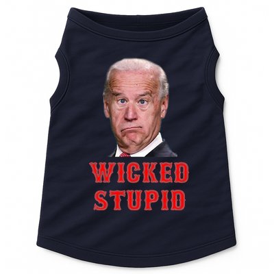 Wicked Stupid Funny Joe Biden Boston Doggie Tank