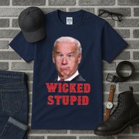 Wicked Stupid Funny Joe Biden Boston Tall T-Shirt