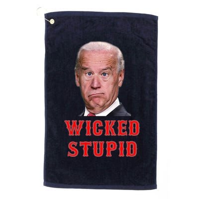 Wicked Stupid Funny Joe Biden Boston Golf Towel