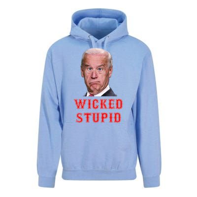 Wicked Stupid Funny Joe Biden Boston Unisex Surf Hoodie