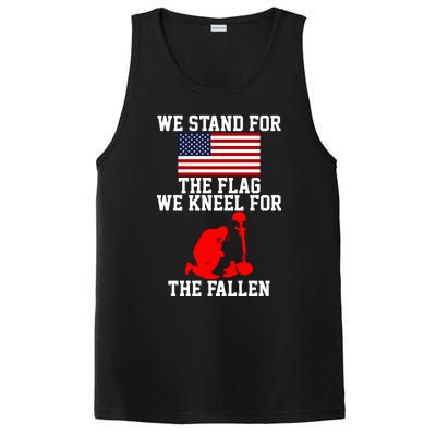 We Stand For The Flag We Kneel For The Fallen PosiCharge Competitor Tank