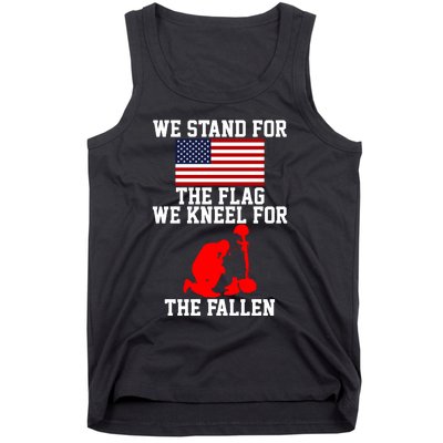 We Stand For The Flag We Kneel For The Fallen Tank Top