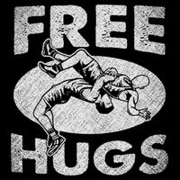 Wrestling Shirts  Funny Free Hugs Wrestling  Coach Tall T-Shirt
