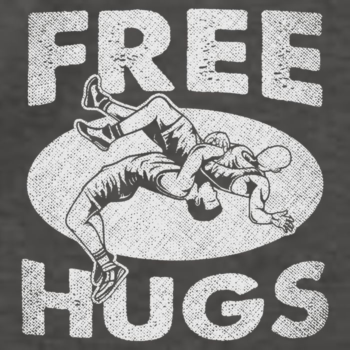 Wrestling Shirts  Funny Free Hugs Wrestling  Coach Vector Backpack