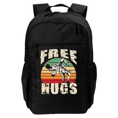 Wrestling Shirts  Funny Free Hugs Wrestling  Coach Backpack