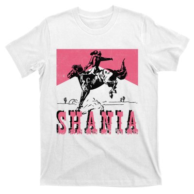 Western Shania First Name Punchy Cowboy Cowgirl Rodeo Style T-Shirt