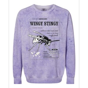 Wingy Stingy Funny Wasp print  Colorblast Crewneck Sweatshirt