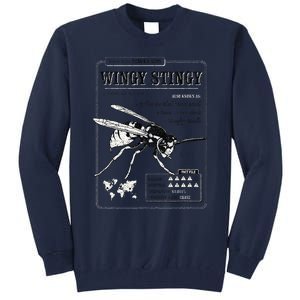 Wingy Stingy Funny Wasp print  Tall Sweatshirt