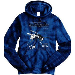 Wingy Stingy Funny Wasp print  Tie Dye Hoodie