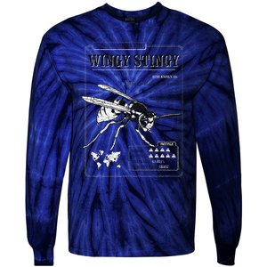 Wingy Stingy Funny Wasp print  Tie-Dye Long Sleeve Shirt