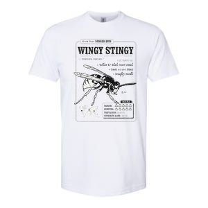 Wingy Stingy Funny Wasp print  Softstyle CVC T-Shirt