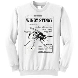 Wingy Stingy Funny Wasp print  Sweatshirt