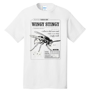 Wingy Stingy Funny Wasp print  Tall T-Shirt