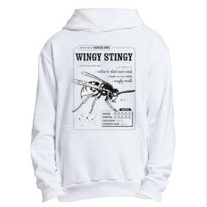 Wingy Stingy Funny Wasp print  Urban Pullover Hoodie