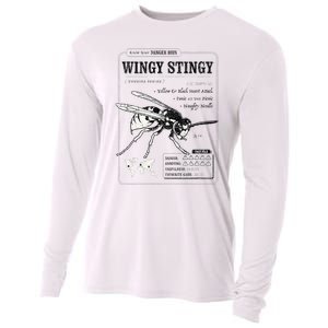 Wingy Stingy Funny Wasp print  Cooling Performance Long Sleeve Crew